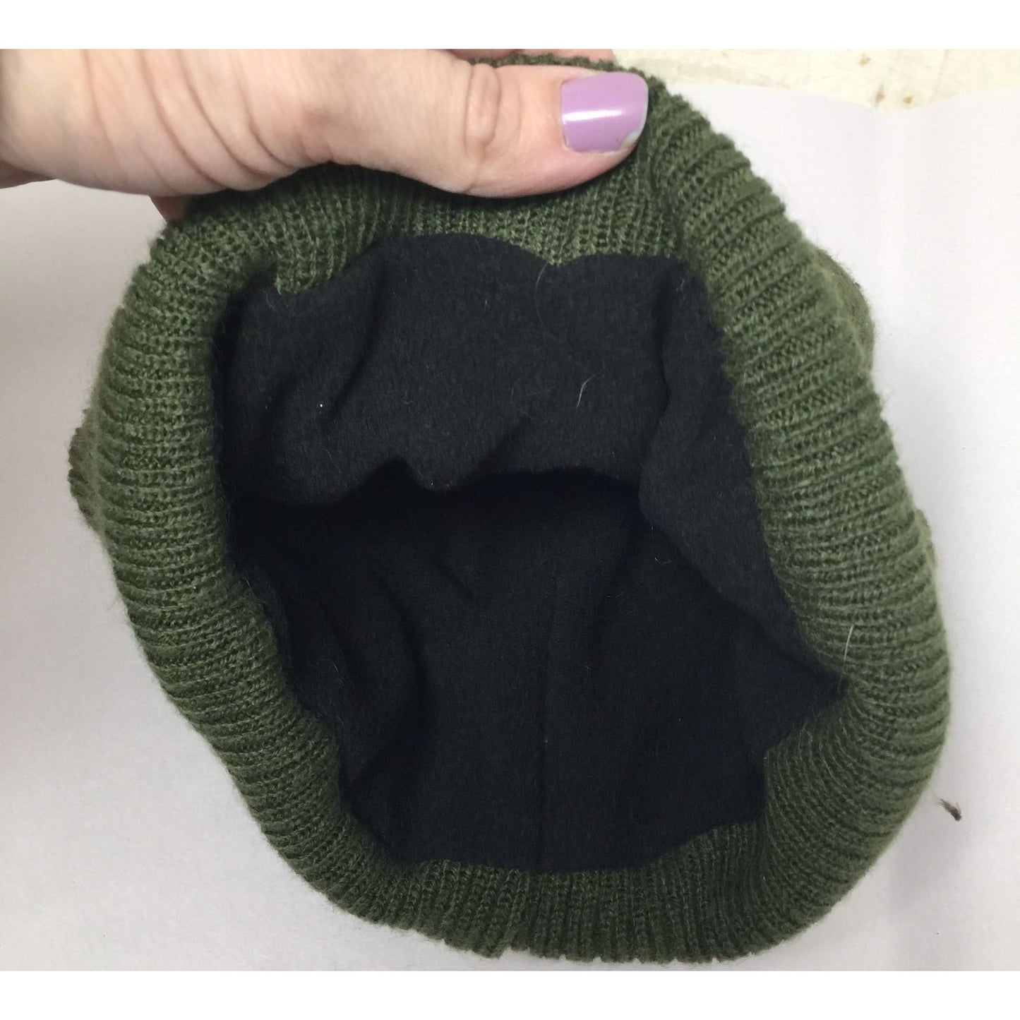 George Camo Green Beanie Winter Hat