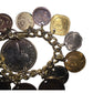 Vintage 1950s Older Foreign Coin Bracelet - Coins from Around the World