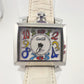 GaGa MILANO NAPOLEONE Men's Wrist watch - White Band -Stand Out Bold Face - Great Find!