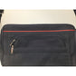 Vintage  Zippered Black Ascot Travel Bag With Shoulder Strap