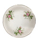 Vintage Canonsburg Hallmark Of Quality Bowl With Ruffled Gold Border & Pink Roses