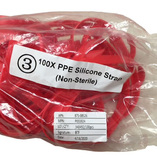 100X PPE Silicone Straps (Non Sterile)