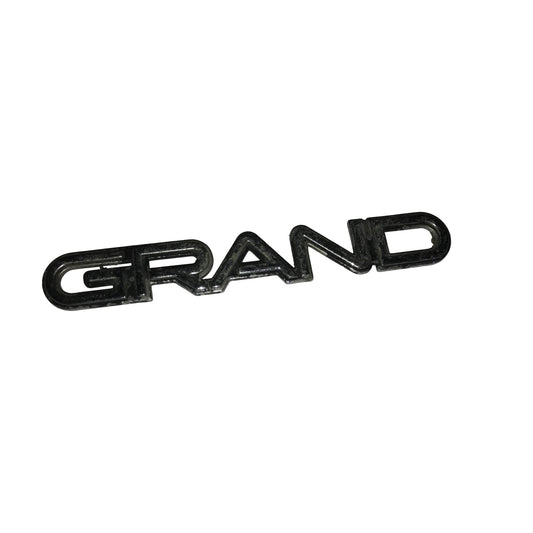 GRAND Silver Vehicle Hood Ornament/Auto Emblem Patch