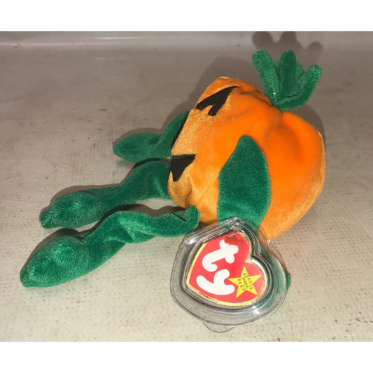 Vintage 1998 TY Beanie Baby Pumpkin the Pumpkin Plush w/ Tags