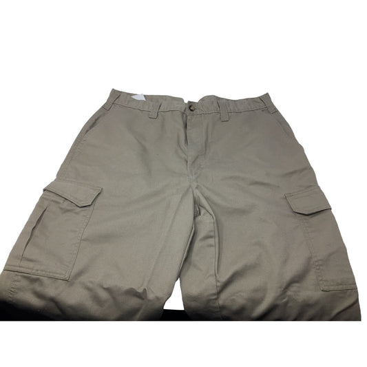 Mens Dickies Khaki Pants- No Size but see last Picture for measurements