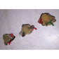 Set of 3 Vintage Miniature Fuzzy Animal Christmas Figurines - A+ Stuff