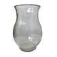 Clear Wide Glass Flower Vase- 8 inches tall