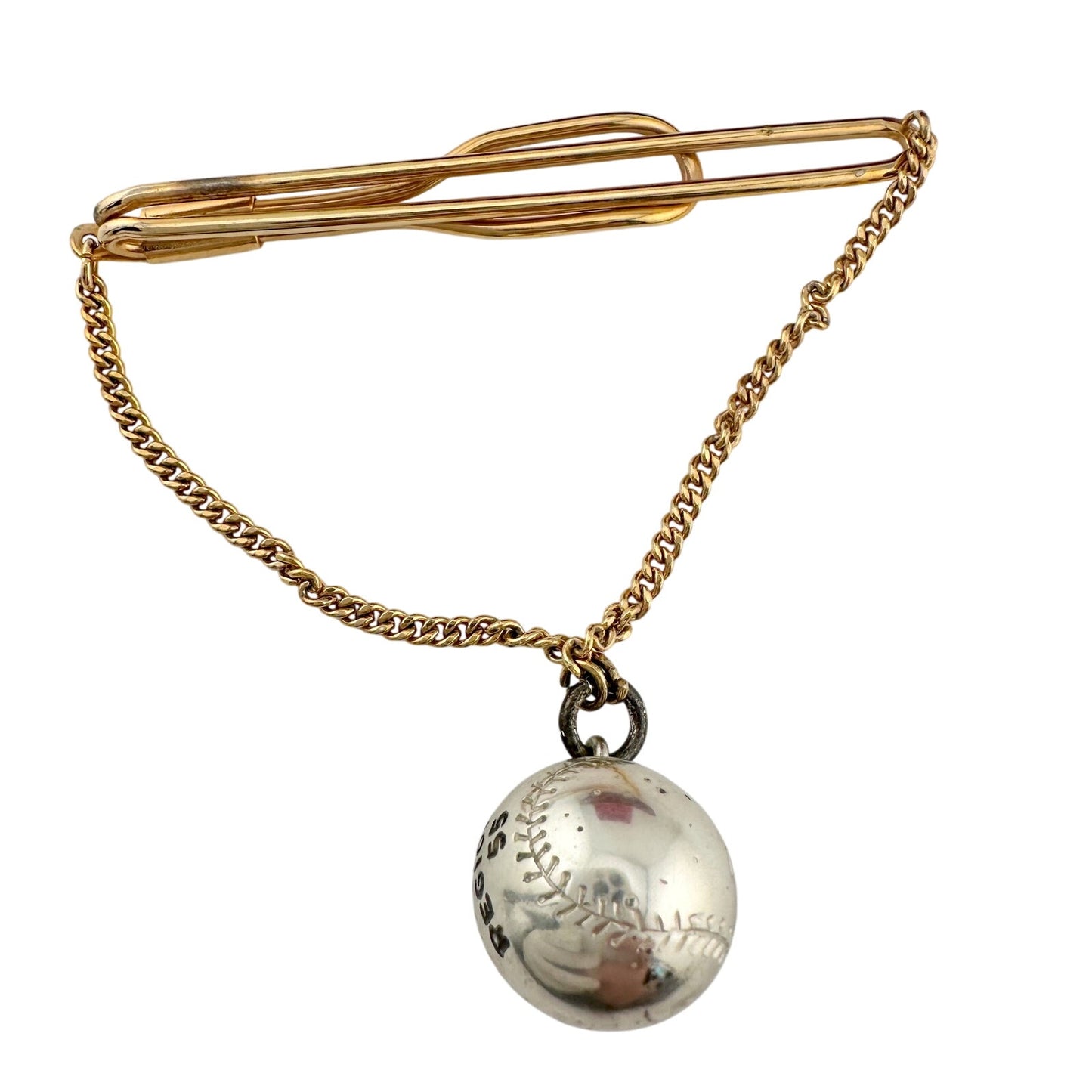 Swank 1955 Region 4  "CHAMPIONS" Baseball / Softball Tie Bar  in Velvet lined Box