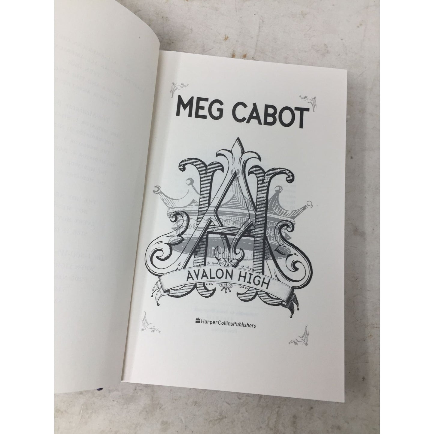 Avalon High Hardback Book by Meg Cabot