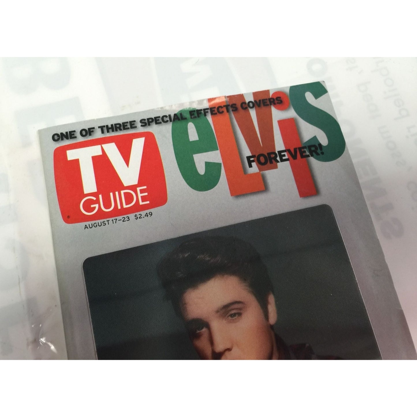 Vintage TV Guide Elvis Forever Aug. 17-23, 2002 Book