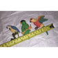Set of 3 Vintage Parrot Bird Refrigerator Magnets - A+ Stuff