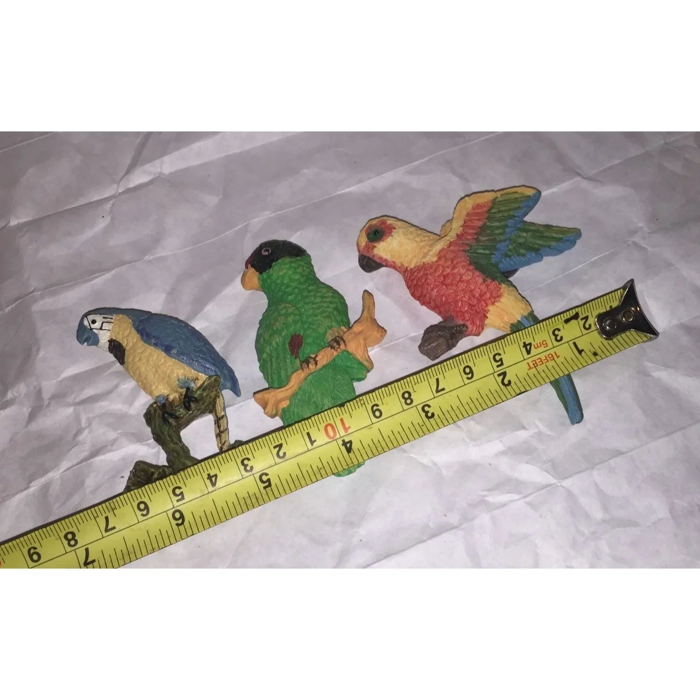 Set of 3 Vintage Parrot Bird Refrigerator Magnets - A+ Stuff