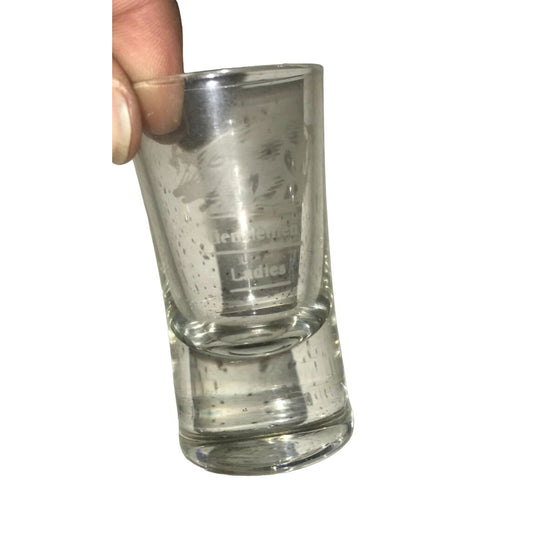 Gentlemen- Ladies Clear Barware Shot Glass