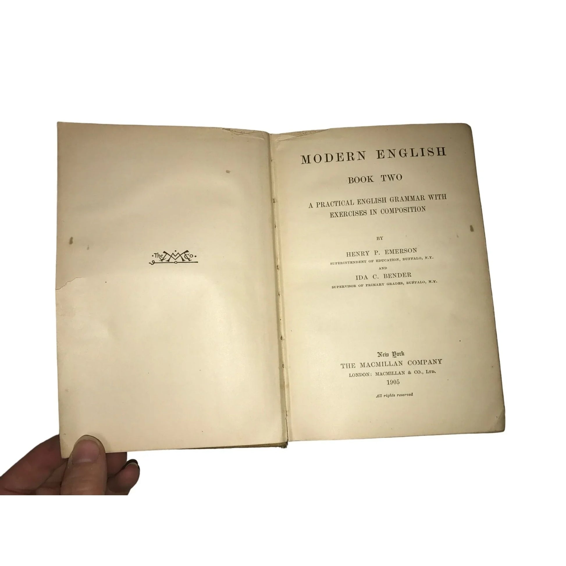 Modern English Book 2 by Henry P. Emerson and Ida C. Bender - A+ Stuff