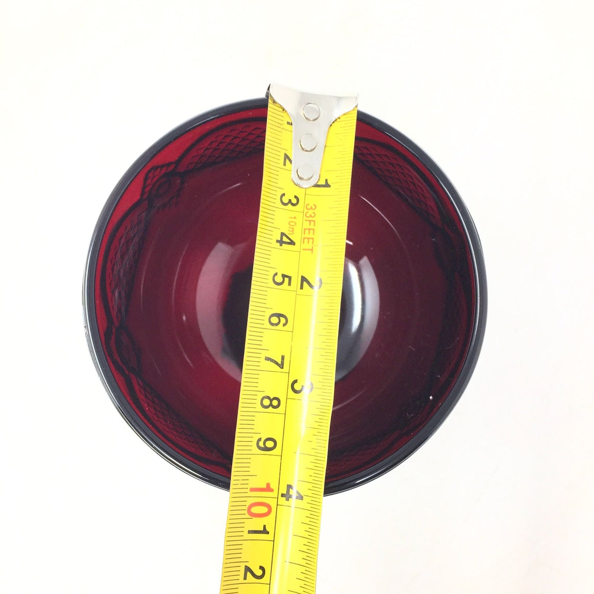 Vintage Avon 1876 Cape Cod Collection Ruby Red Glass Saucer Champagne / Tall Sherbet Goblet Avon  A+ Stuff Drinking, Dining & More