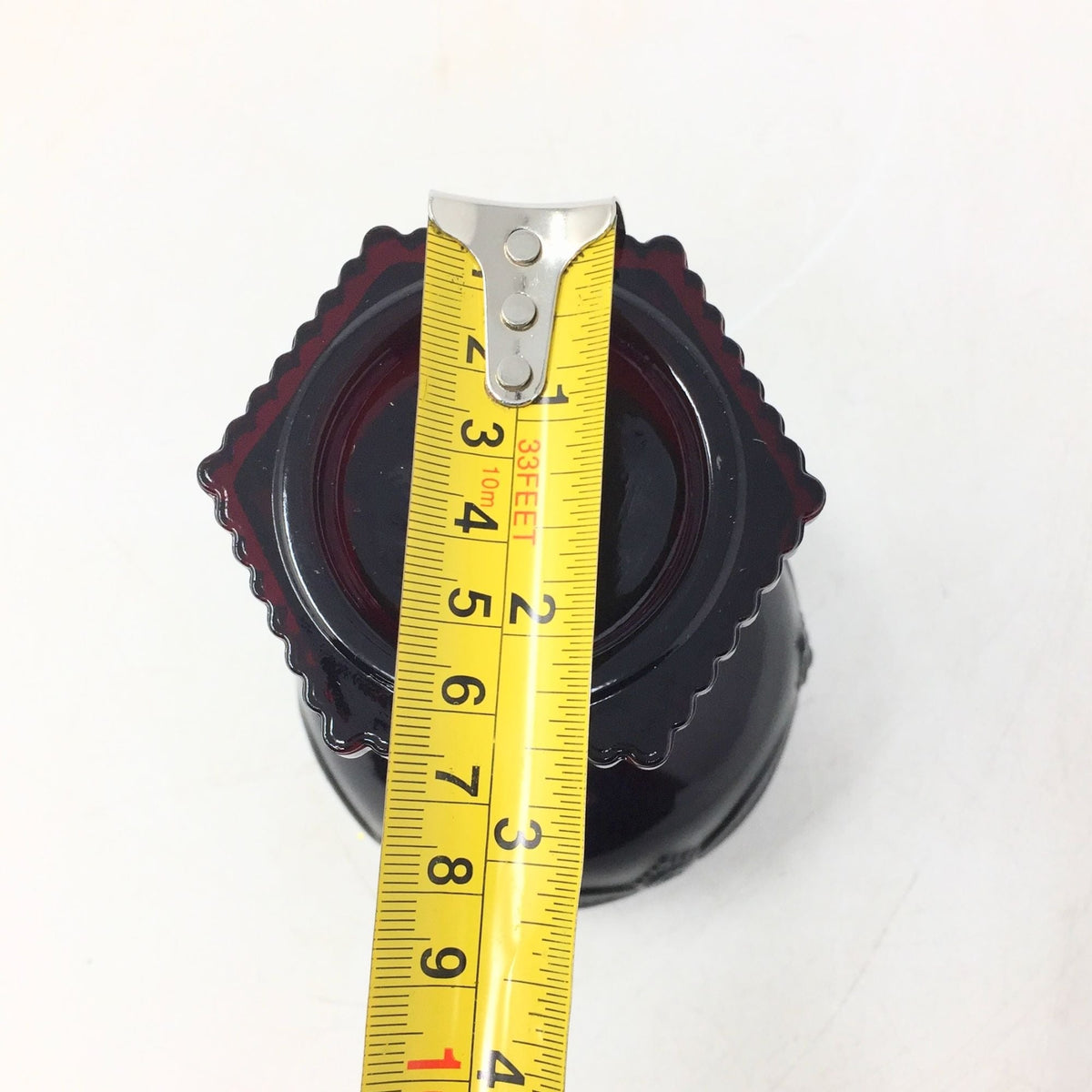 Vintage Avon 1876 Cape Cod Collection Ruby Red Glass Saucer Champagne / Tall Sherbet Goblet Avon  A+ Stuff Drinking, Dining & More