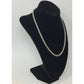 Unisex Silver Tone Chain Necklace