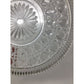 Vintage 11'' Pressed Glass Jewel Pattern Serving Plate