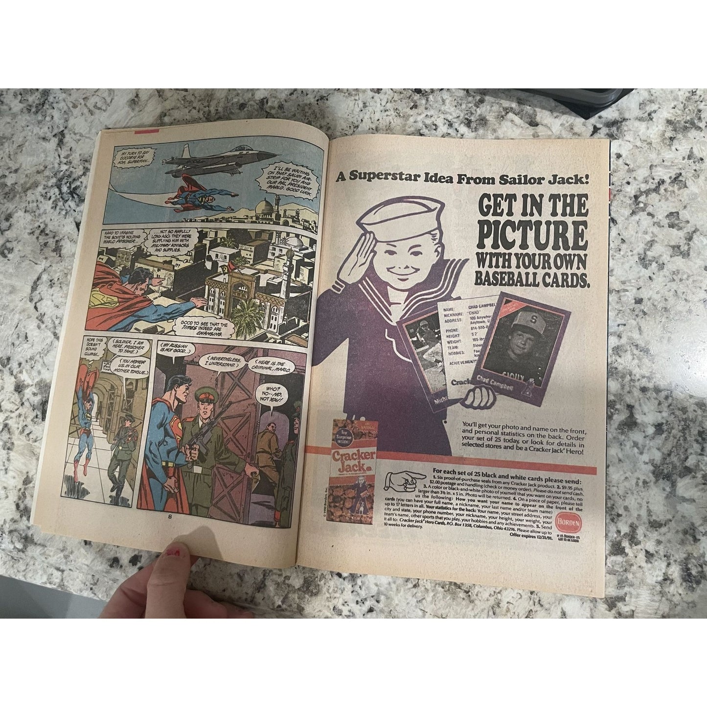 Vintage Collectible 1991 DC Comic Book ''SUPERMAN''