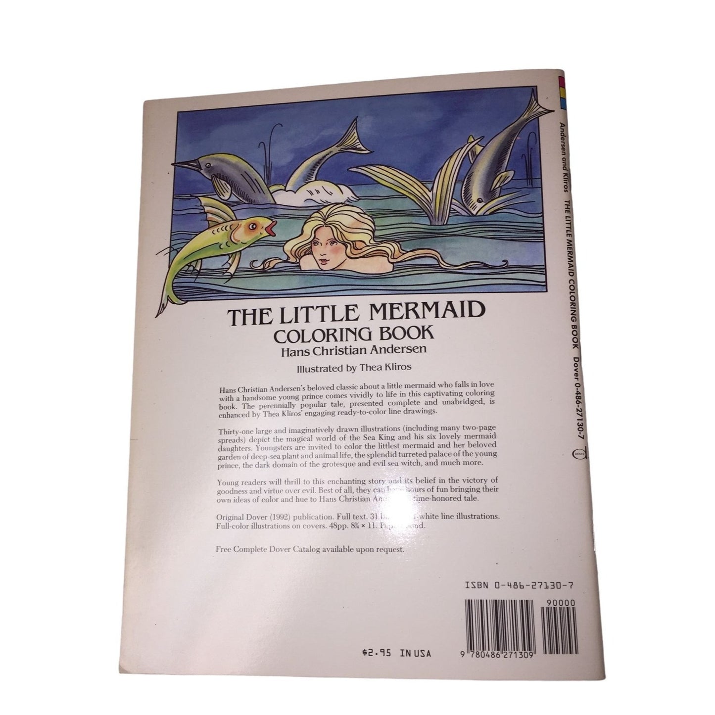 The Little Mermaid Coloring Book by Hans Christian Andersen