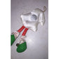 Vintage Avon Magnetic Christmas Tree Ornament Stuffed Bell w/ Bells on Feet - A+ Stuff