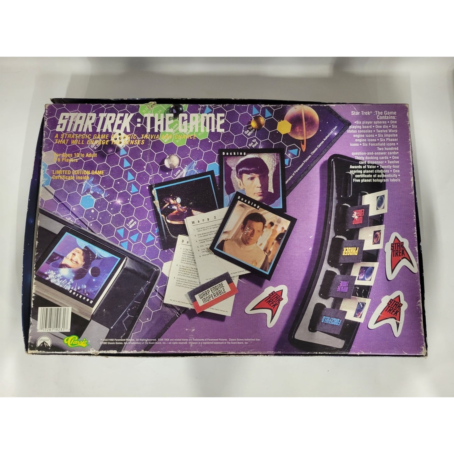 Vintage Star Trek The Game Limited Collector's Edition Board Game