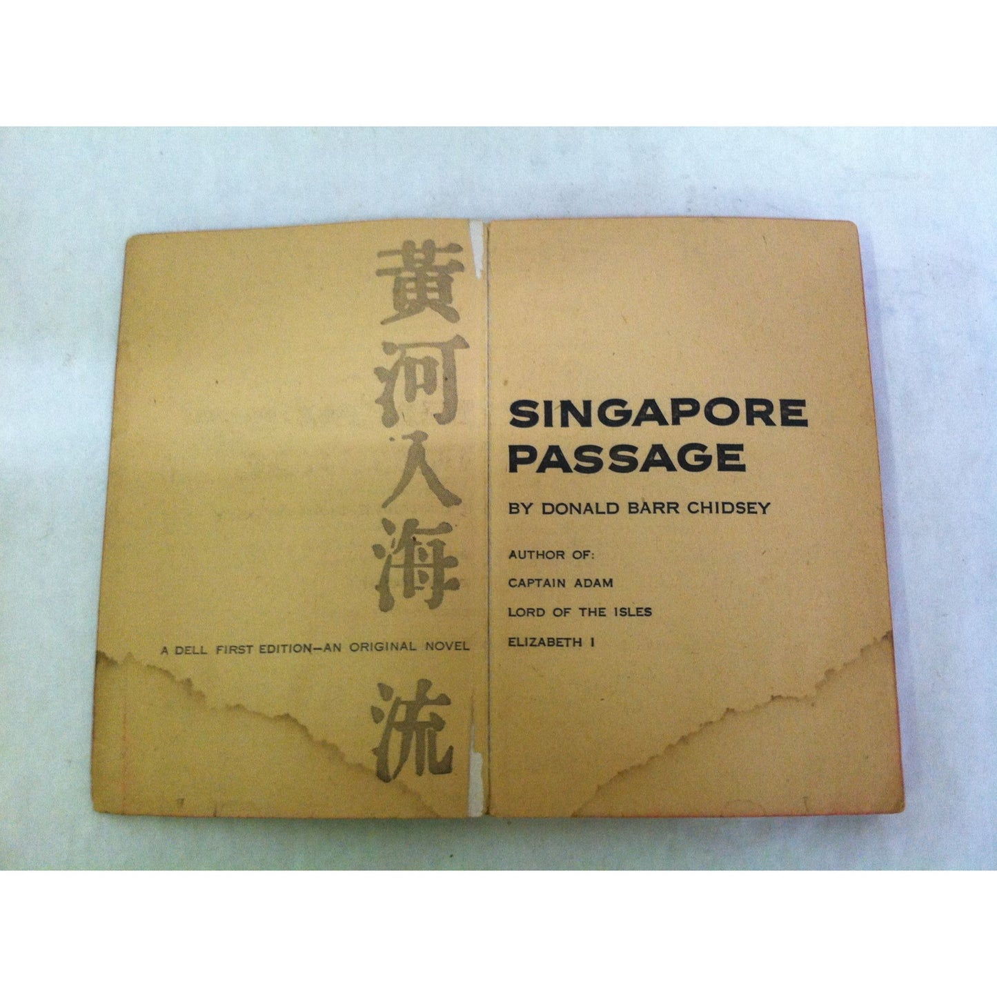 Singapore Passage Historical Vintage Paperback Book by Donald Barr Chidsey