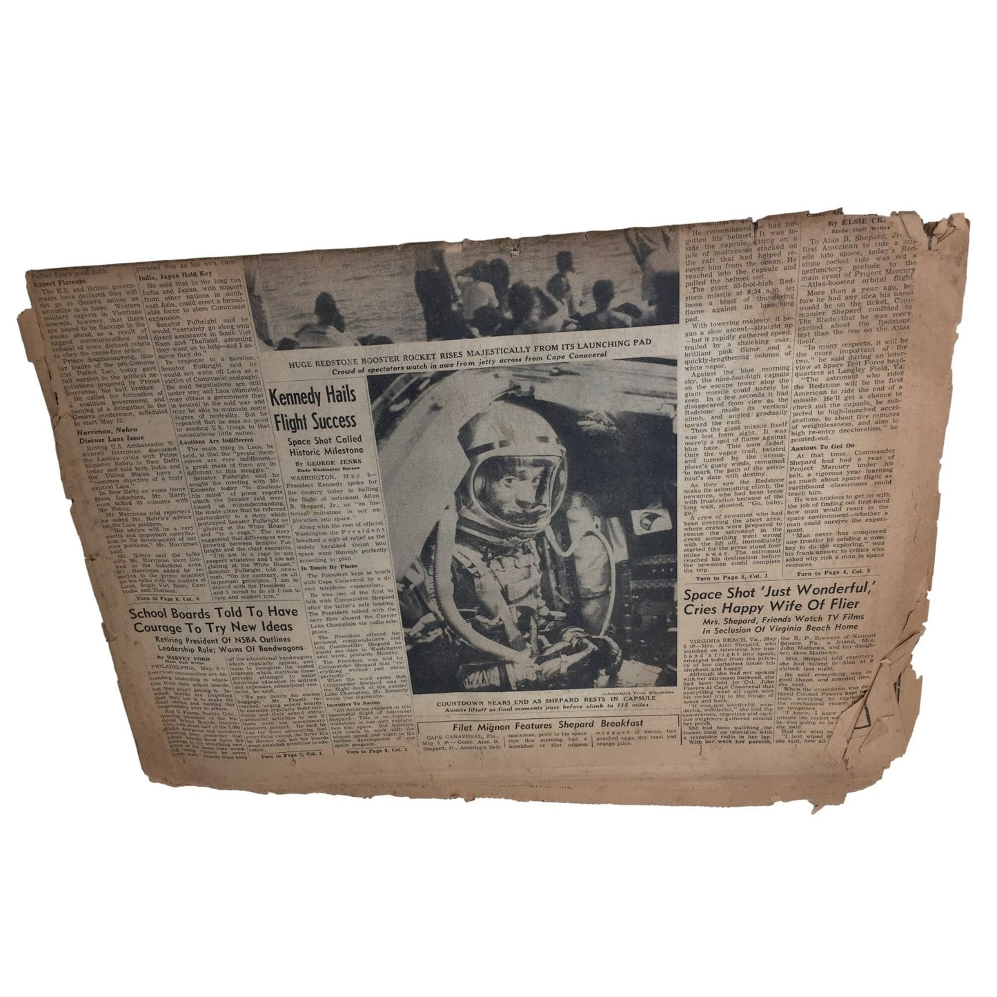 Vintage Collectible Newspaper- The Blade One of America's Great Newspapers May 5, 1961