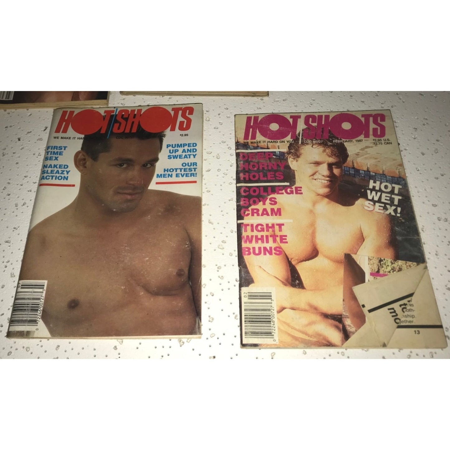 Vintage Bundle of 4 Hotshots Mens Gay Magazines
