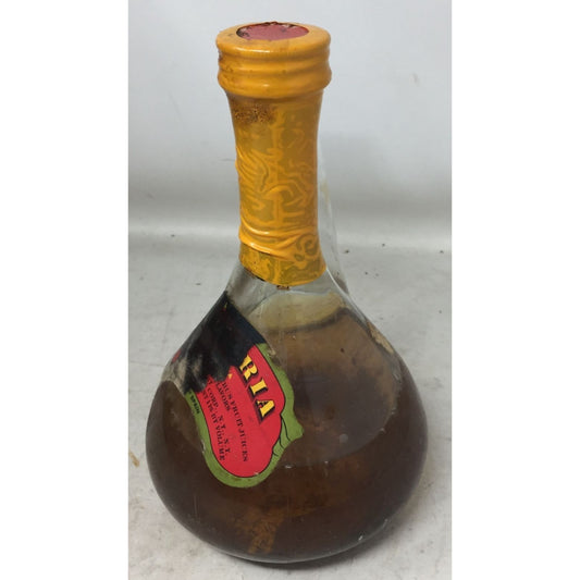 Vintage Glass Bottle Of Sangria (I believe) with Spout (1/2 Full with Liquid)