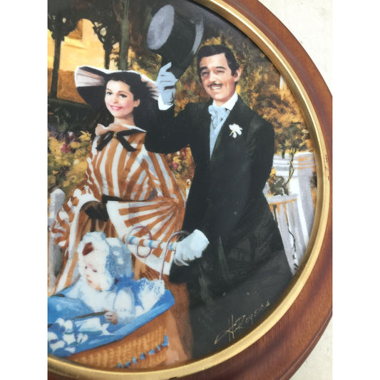 Vintage Collectible Plate Strolling in Atlanta by Howard Rogers 6th Issue in the Gone With The Wind