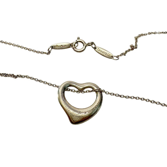 Tiffany & Co. Elsa Peretti Small Open Heart Necklace