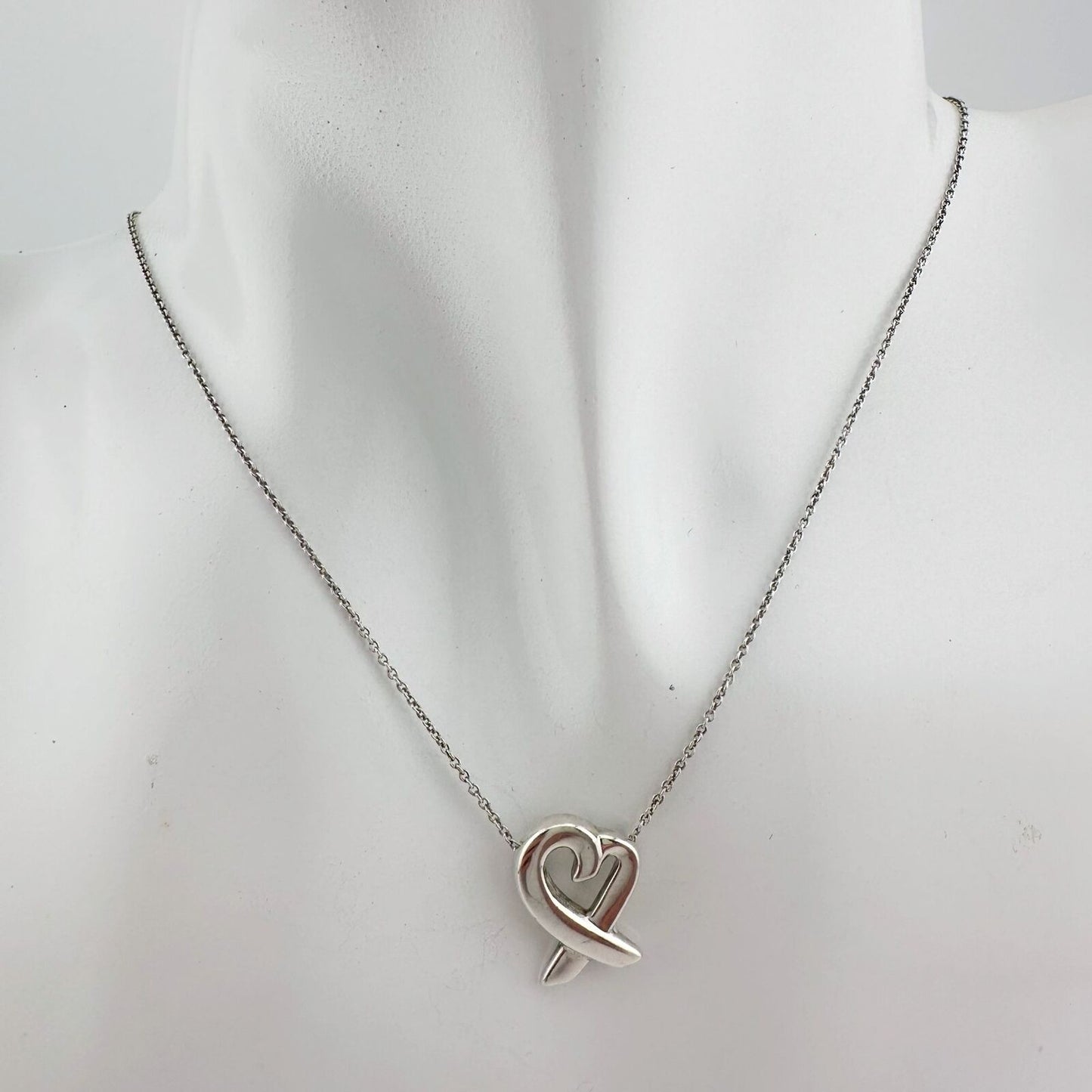 Tiffany and Co Paloma Picasso Small Loving Heart Pendant Necklace 18"