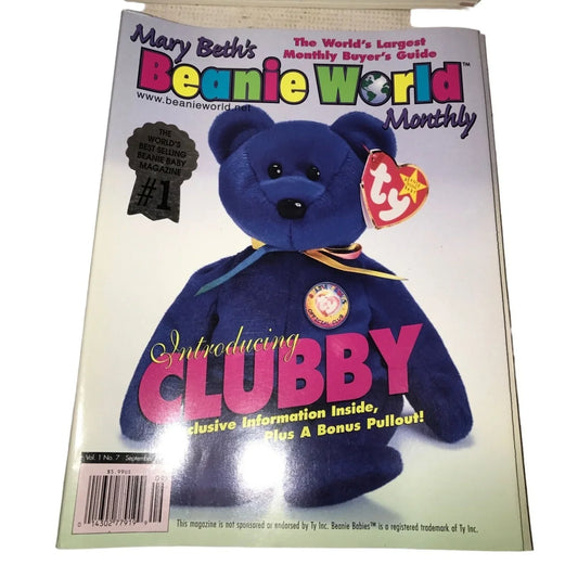 Set of 4 Vintage Mary Beth's Beanie World Monthly Magazines for TY Beanie Babies - A+ Stuff