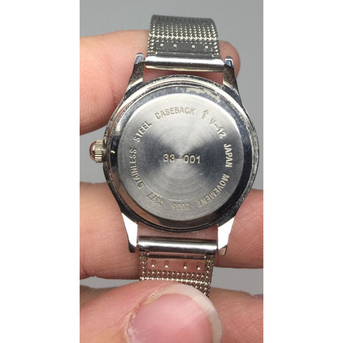 Quartz Silver Tone Watch - about 8.5 inches long (Untested)