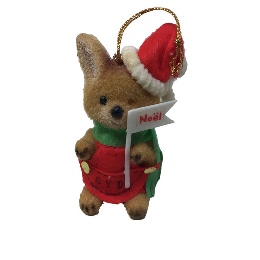 Vintage Critter Sitter "Sydney" Mouse Christmas Holiday Ornament