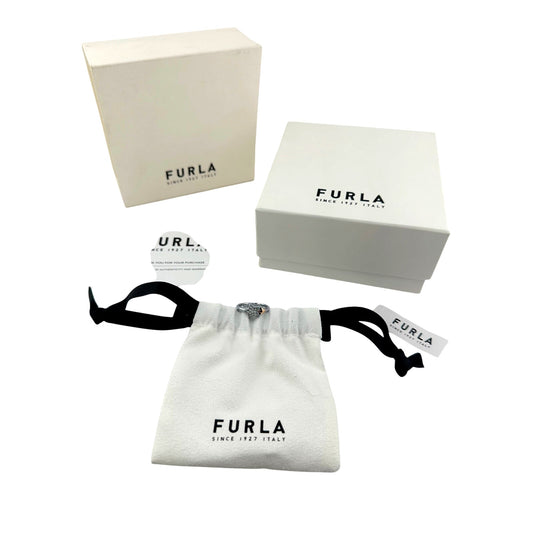 Furla Stars Ring - 2 Tone Stars Larger with Pave Crystals  - Size 7