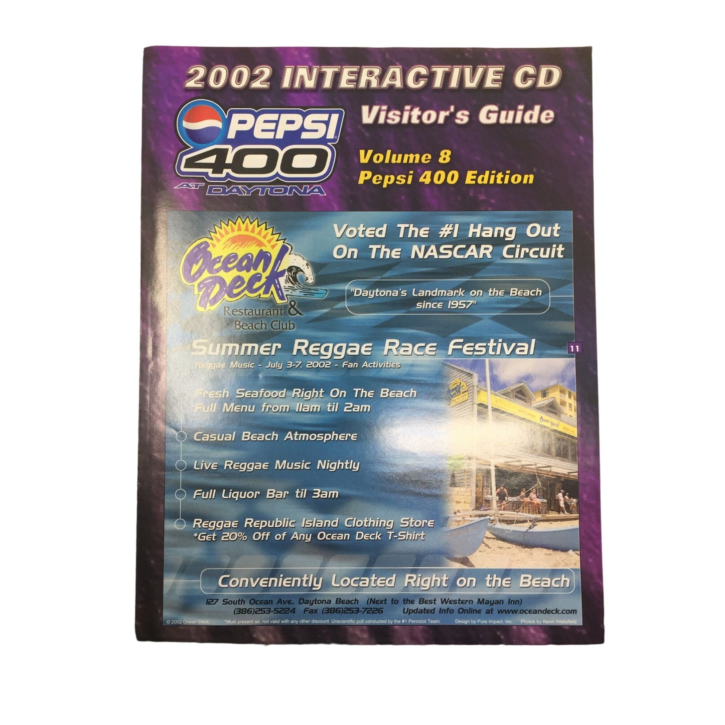 Vintage Collectible PEPSI 400 at Daytona 2002 NASCAR Program