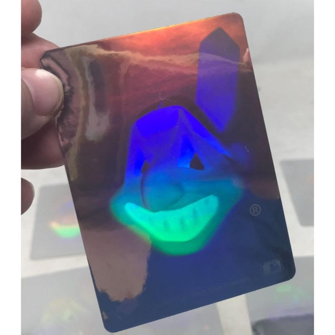 Vintage 1991 Cleveland Baseball Team Hologram sticker Card