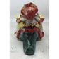 Vintage Rare Occupied Japan Pixie Elf Riding Cabbage Planter/Vase