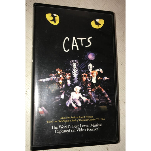 Cats Broadway Musical VHS with Case- Music by Andrew Lloyd Webber