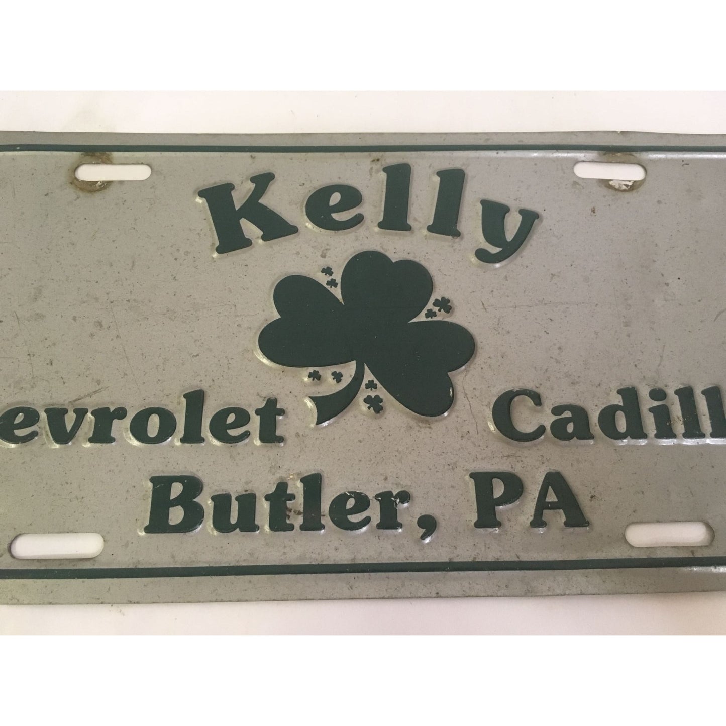 Kelly Chevrolet Cadillac Butler, PA Silver License Plate