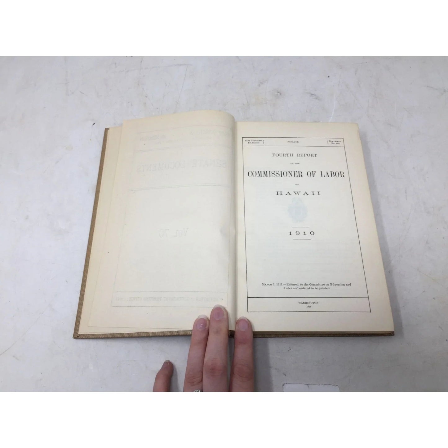 "4th Report of the Commissioner of Labor on Hawaii 1910" book - A+ Stuff - Books - A+ Stuff