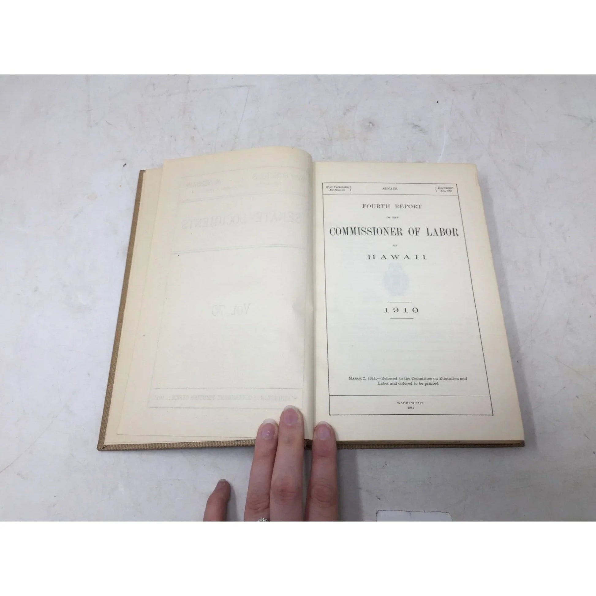 "4th Report of the Commissioner of Labor on Hawaii 1910" book - A+ Stuff - Books - A+ Stuff