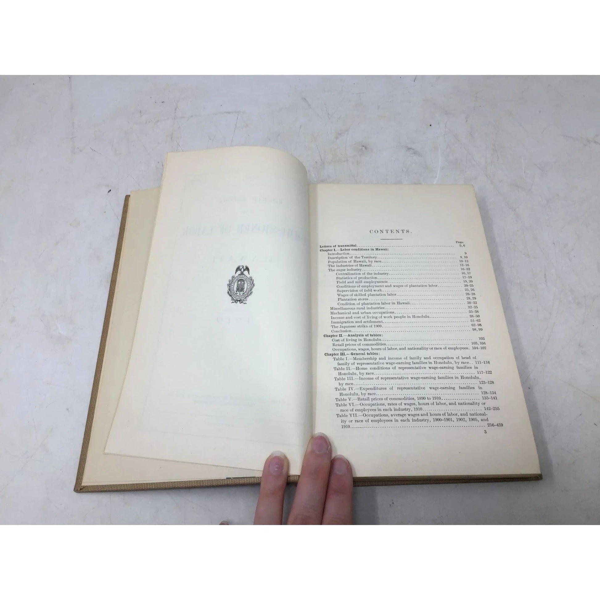 "4th Report of the Commissioner of Labor on Hawaii 1910" book - A+ Stuff - Books - A+ Stuff