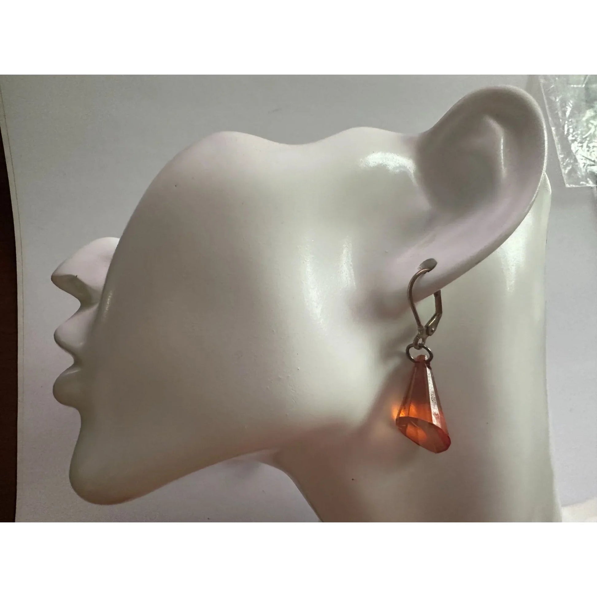 5 Pairs of Women's Dangle Earrings (Gray, Red, Orange, Purple) - A+ Stuff - earrings - A+ Stuff