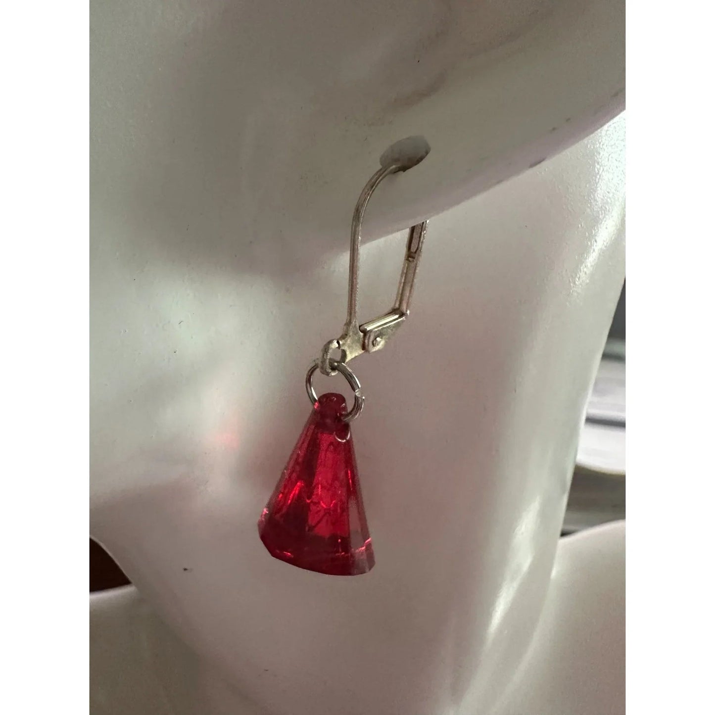 5 Pairs of Women's Dangle Earrings (Gray, Red, Orange, Purple) - A+ Stuff - earrings - A+ Stuff
