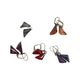 5 Pairs of Women's Dangle Earrings (Gray, Red, Orange, Purple) - A+ Stuff - earrings - A+ Stuff