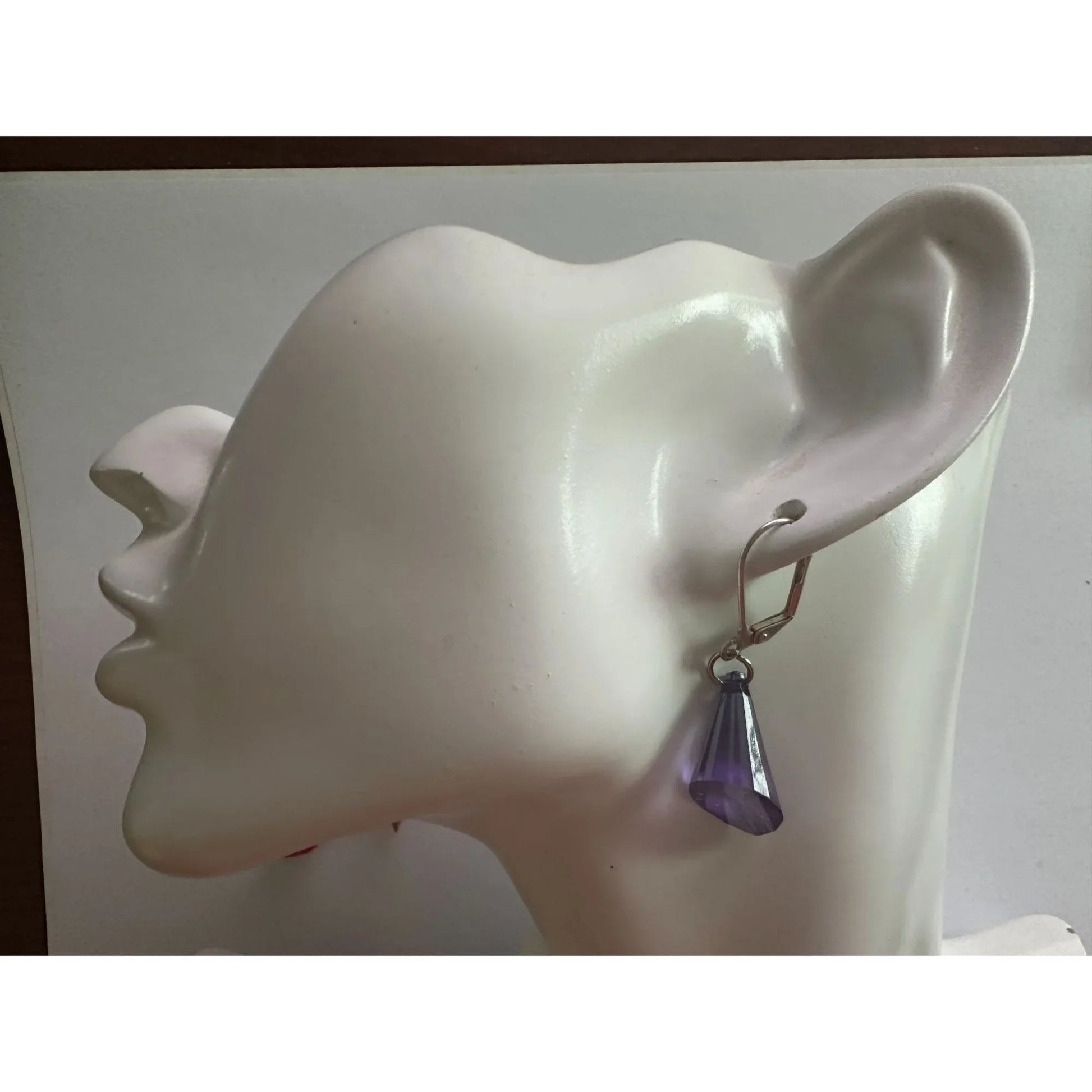 5 Pairs of Women's Dangle Earrings (Gray, Red, Orange, Purple) - A+ Stuff - earrings - A+ Stuff