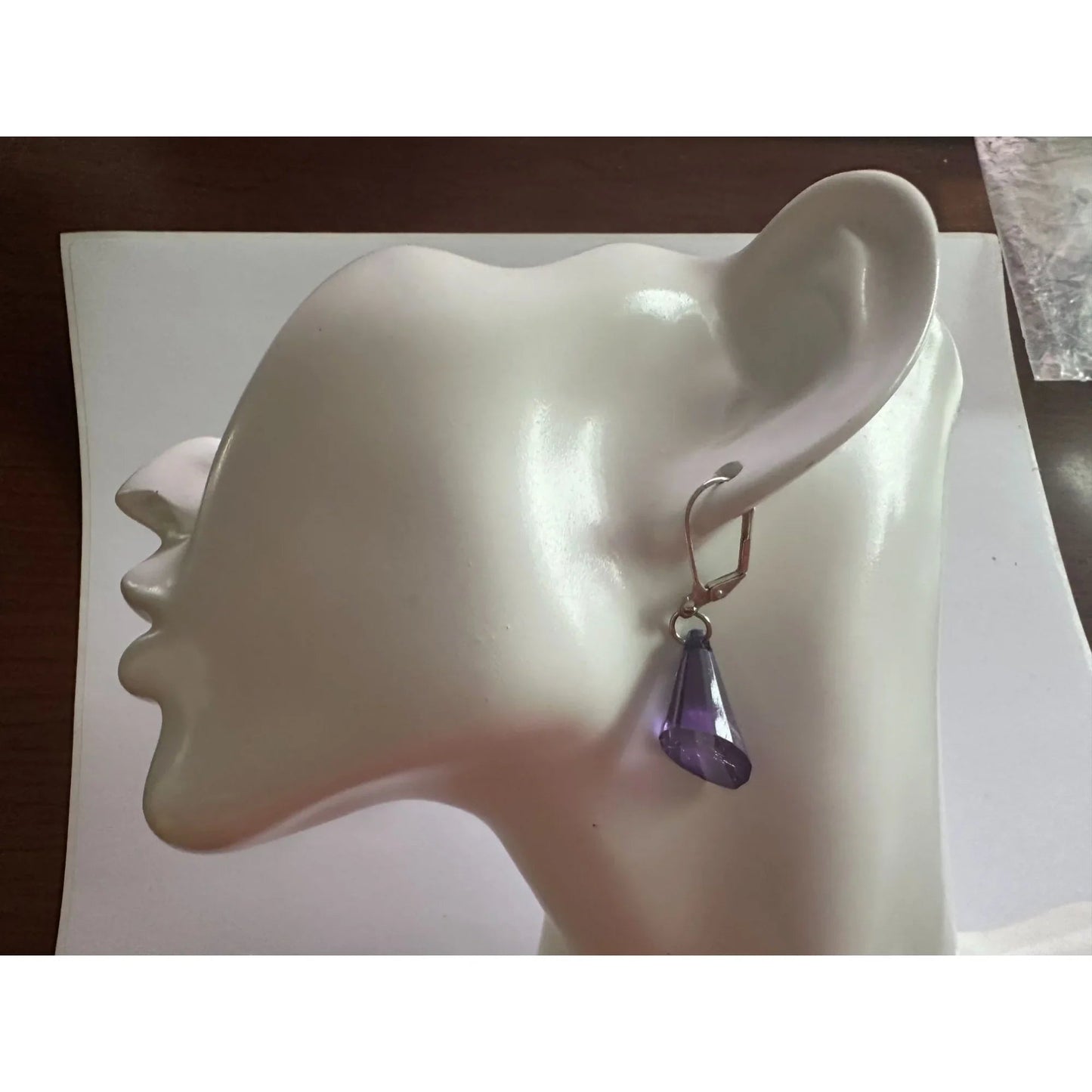 5 Pairs of Women's Dangle Earrings (Gray, Red, Orange, Purple) - A+ Stuff - earrings - A+ Stuff